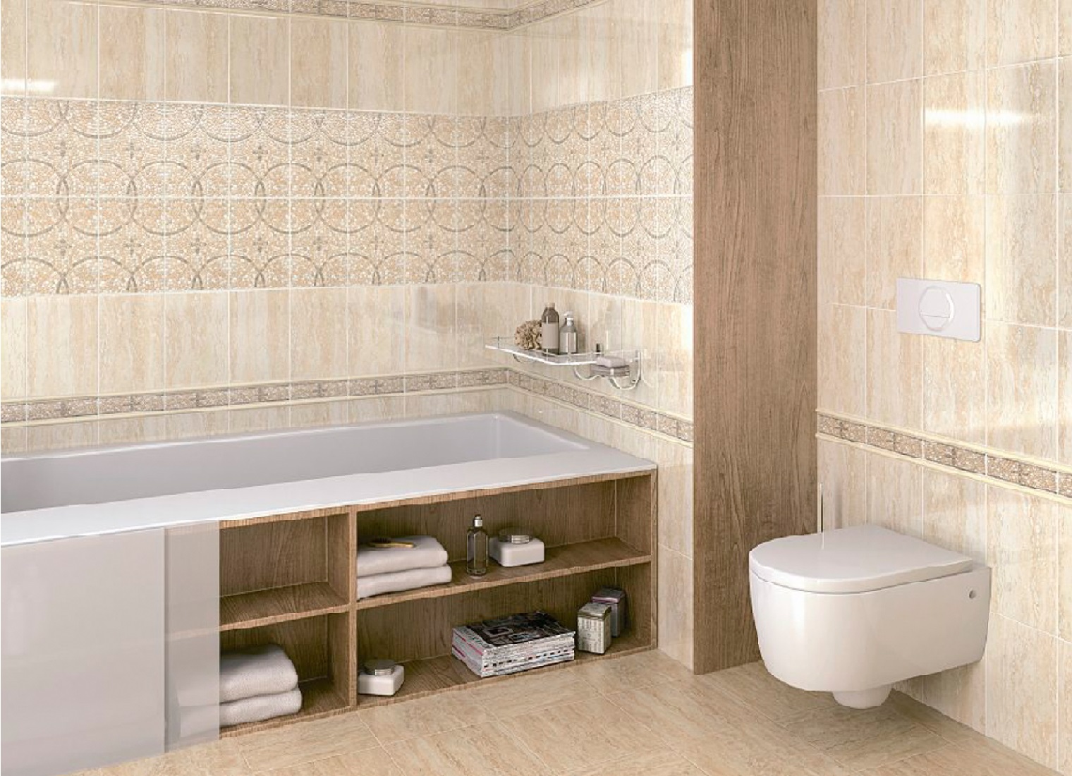 Плитка керамическая KERAMA MARAZZI Травертин 30,2х30,2 см коричневая купить  в Стерлитамаке по низкой цене - Стройландия